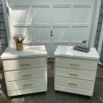 Faux Wood Finish Night Stand